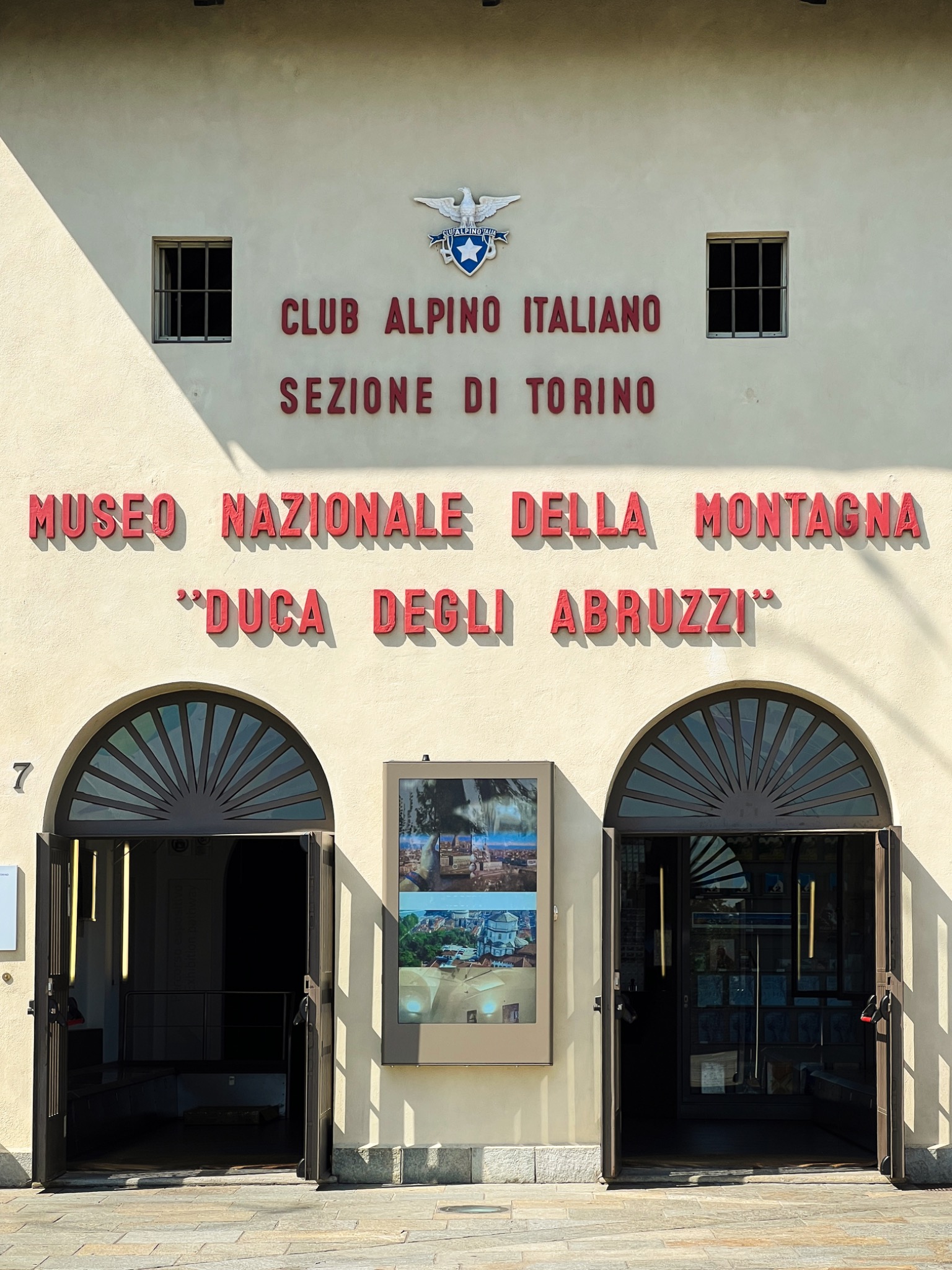La cordata ideale — facade of the Museo Nazionale della Montagna